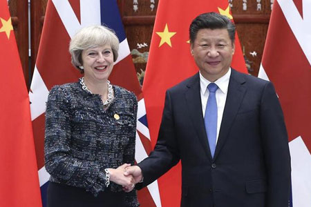 Le président chinois exhorte la Chine et le Royaume-Uni à approfondir la confiance 
mutuelle et la coopération