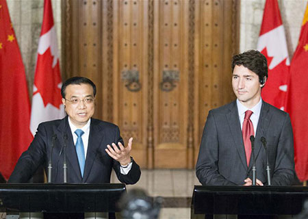Chine et Canada conviennent de renforcer leurs relations économiques et commerciales
