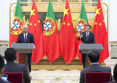 La Chine et le Portugal s'engagent à renforcer la coopération économique
