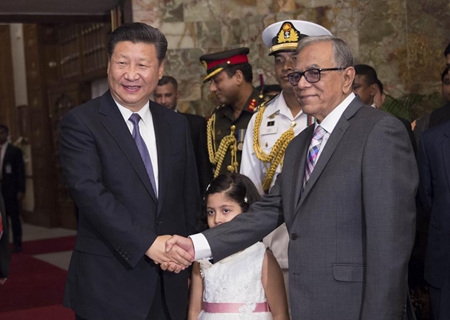 Le président chinois salue les opportunités de resserrement des liens sino-bangladais
