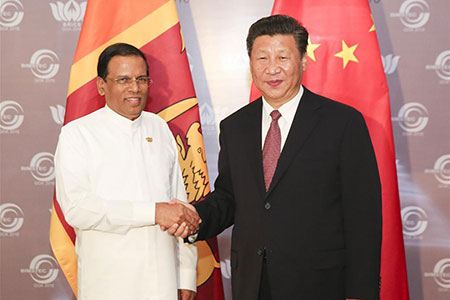 La Chine et le Sri Lanka s'engagent à approfondir leur coopération dans le cadre 
de "la Ceinture et la Route"