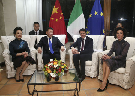 Le président Xi appelle à l'alignement des stratégies de développement entre la Chine 
et l'Italie