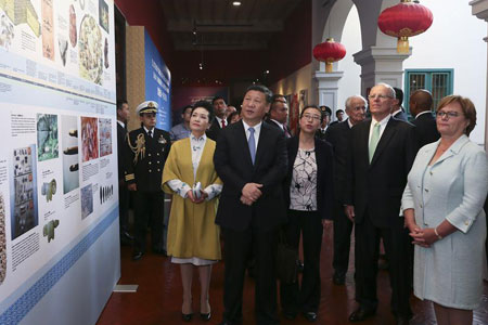 Les présidents chinois et péruvien s'engagent à renforcer davantage les échanges 
culturels entre la Chine et l'Amérique latine