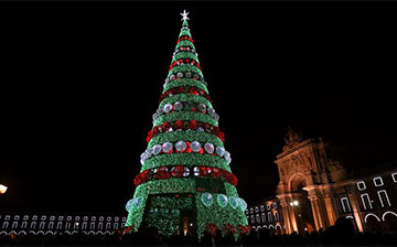 Portugal : illuminations à l'approche de Noël à Lisbonne
