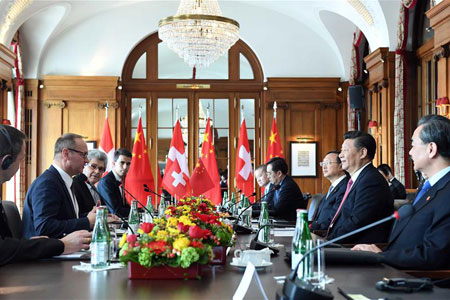 Xi Jinping salue le rôle des échanges interparlementaires dans la promotion des relations 
sino-suisses