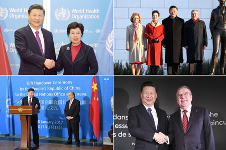La 4e journée de la visite en Suisse du président chinois Xi Jinping
