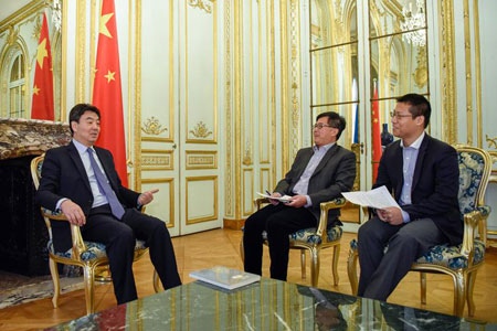 Les relations franco-chinoises ne changeront pas leur cap en 2017, estime l'ambassadeur 
de Chine en France (INTERVIEW)