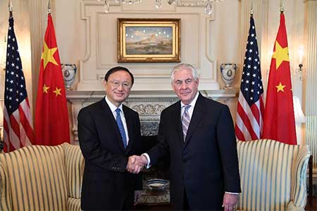 La Chine et les Etats-Unis conviennent de renforcer leurs échanges à tous les niveaux 
et d'élargir leur coopération