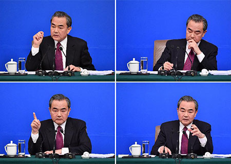 Deux sessions : conférence de presse du ministre chinois des A.E.