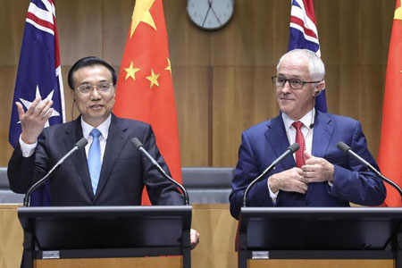 Le Premier ministre chinois déclare que la coopération sino-australienne ne vise aucune tierce partie