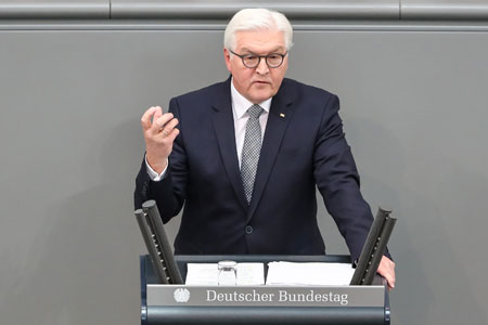 Prestation de serment du président allemand Frank-Walter Steinmeier