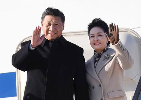 Arrivée du président chinois Xi Jinping en Finlande pour une visite d'Etat
