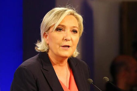 France/présidentielle : Le Pen souhaite à Macron de réussir face aux immenses 
défis auxquels est confronté le pays