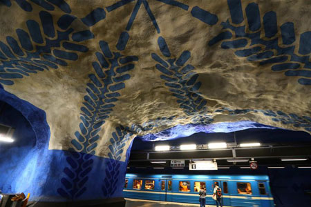 A la découverte de la beauté du métro de Stockholm