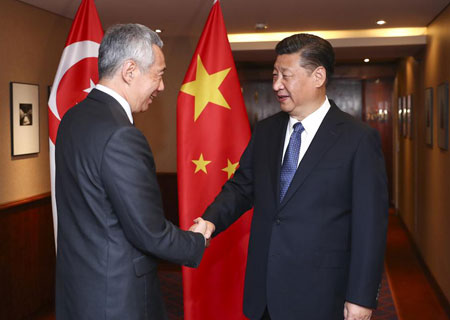 Xi Jinping appelle la Chine et Singapour à une meilleure compréhension mutuelle sur 
leurs intérêts fondamentaux