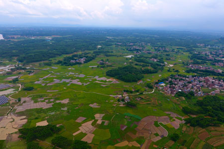 Chine : paysages ruraux du Guangxi