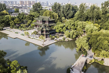 Photos aériennes de Yangzhou, ville dans l'est de la Chine