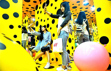 Une exposition d'art de ballon à Tianjin