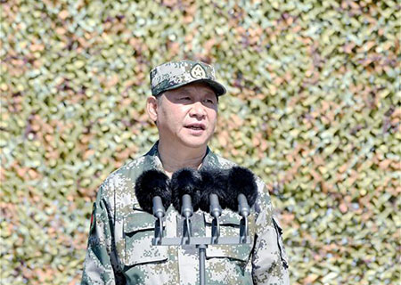 Le président chinois prononce un discours après le défilé de la Journée de l'armée