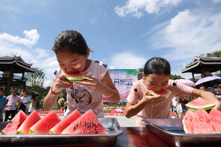 Un festival de pastèques dans le sud-ouest de la Chine