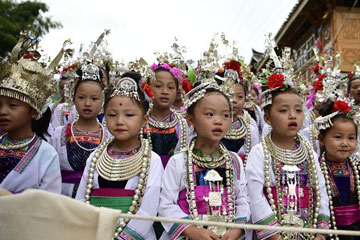 Fête traditionnelle du groupe ethnique Dong au Guizhou