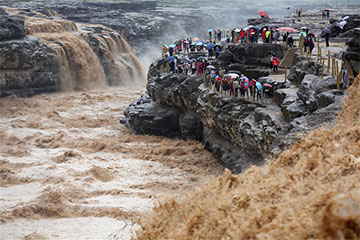 La cascade de Hukou sur le fleuve Jaune
