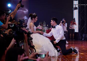 Cérémonie de mariage de l'athlète chinois Su Bingtian