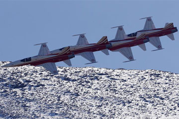 Un spectacle des forces aériennes suisses