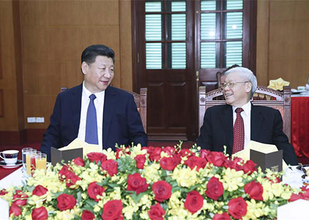 Le président chinois salue les solides relations entre la Chine et le Vietnam