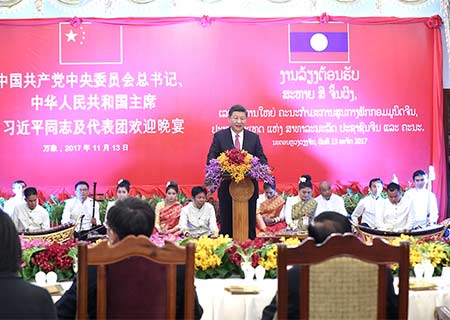 La visite du président chinois au Laos permettra de renforcer l'amitié et de promouvoir 
la coopération, déclare le président laotien