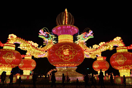 Chine: une exposition de lanternes à Kunming