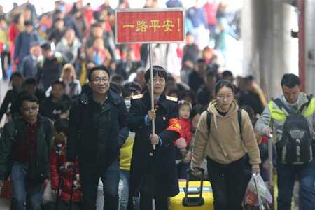 Chine : hausse du nombre de passagers à la fin des congés de la fête du Printemps