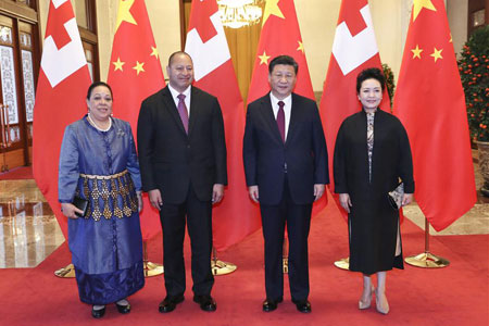 La Chine et les Tonga conviennent de promouvoir le partenariat stratégique