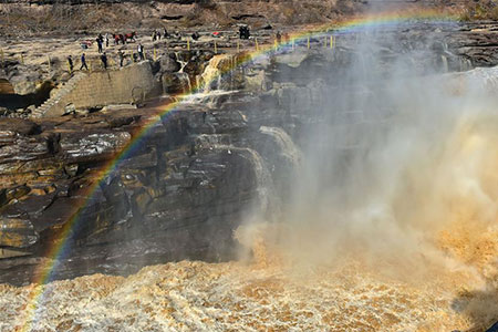 Chine: paysage de la cascade de Hukou