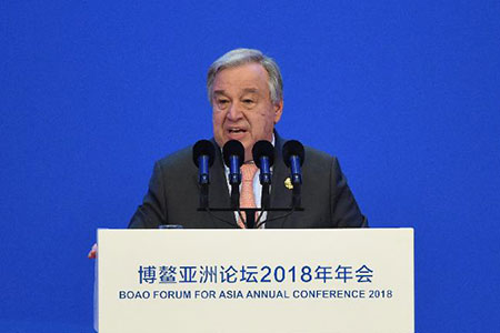 Le secrétaire général de l'ONU met en garde contre l'isolationnisme et le protectionnisme dans la mondialisation