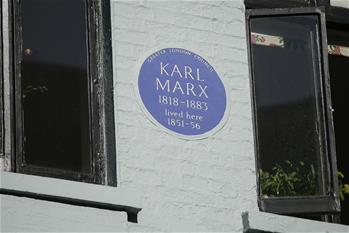 Royaume-Uni : ancienne résidence de Karl Marx à Londres