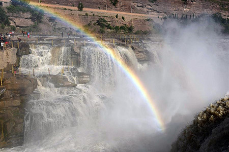 Chine : la cascade Hukou sur le fleuve Jaune