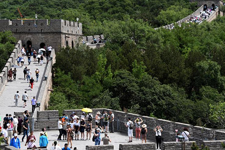 Chine : tourisme sur la Grande Muraille près de Beijing