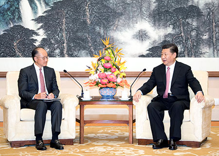 Xi Jinping rencontre le président de la Banque mondiale à Beijing