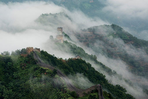 Chine: paysage de la Grande Muraille à Tianjin