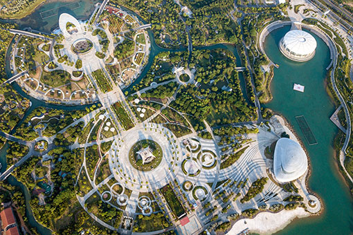 Chine: vue aérienne de la ville de Beihai