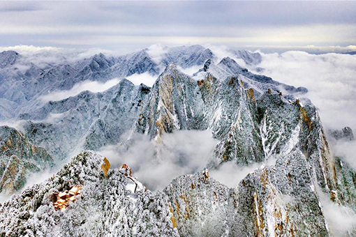 Chine : paysage du mont Huashan dans le Shaanxi