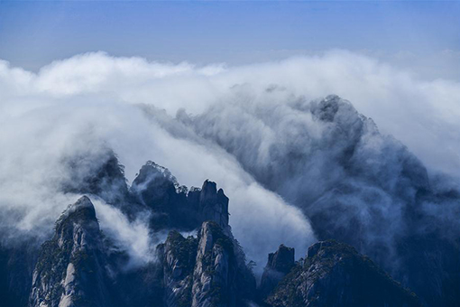 Paysage du mont Huangshan dans l'est de la Chine