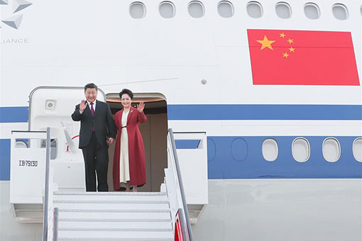 Le président chinois arrive en Espagne pour une visite d'Etat