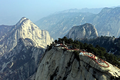Chine: paysage du site touristique du mont Hua