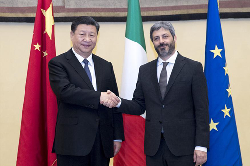 Italie : Xi Jinping rencontre le président de la Chambre des députés