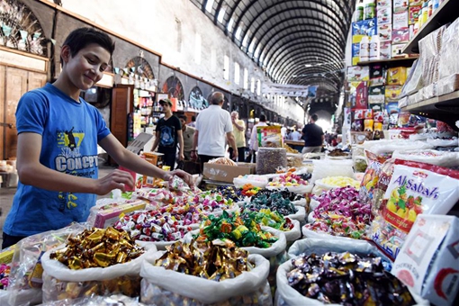Syrie : marché pendant le ramadan en Syrie