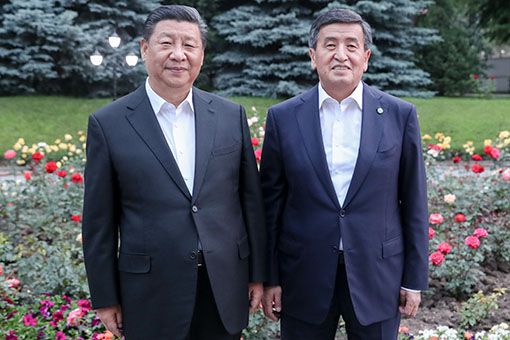 Les présidents chinois et kirghiz s'engagent à promouvoir les relations bilatérales