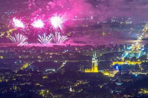 Festival international de feux d'artifice à Zagreb