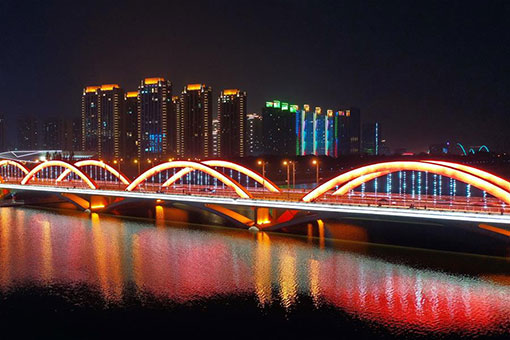 Chine: vue nocturne à Taiyuan